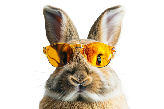 rabbit on white background