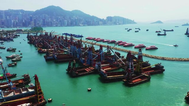 Yau Ma Tei Typhoon Shelter in Hong Kong