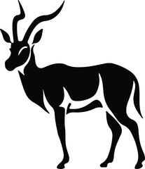 Obraz premium antelope silhouette