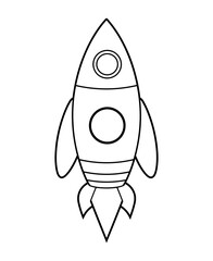 Rocket vector icon