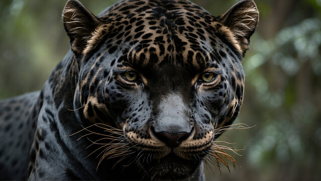 Portrait of black Jaguar 