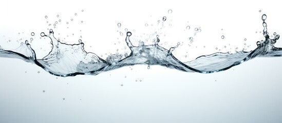 A closeup shot capturing a splash of liquid on a white background resembling a frozen water droplet, creating a unique art piece inspired by nature