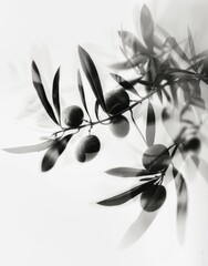olive branch with olives