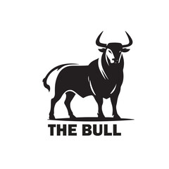 Bull Vector Logo Design Template