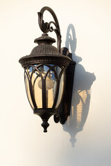 Arabic style lantern on the wall