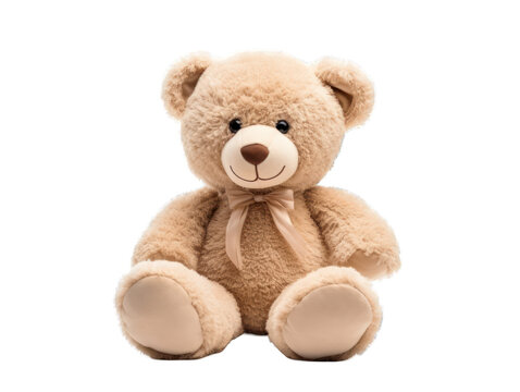 Teddy bear isolated on transparent background, transparency image, removed background
