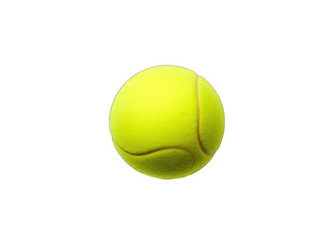 Tennis ball isolated on transparent background, transparency image, removed background