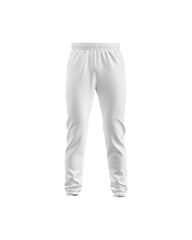 An image of a White Track Pants isolated on a white background