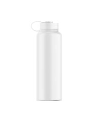 An image of a White Water Bottle isolated on a white background