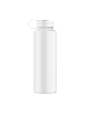An image of a White Water Bottle isolated on a white background