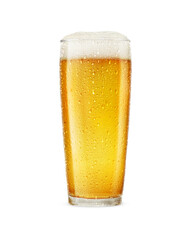a image of a beer glass isolated on a white background