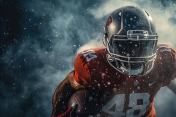 American football as american dream concept. Sport for american citizens