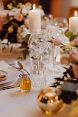 Table de réception chic et élégante