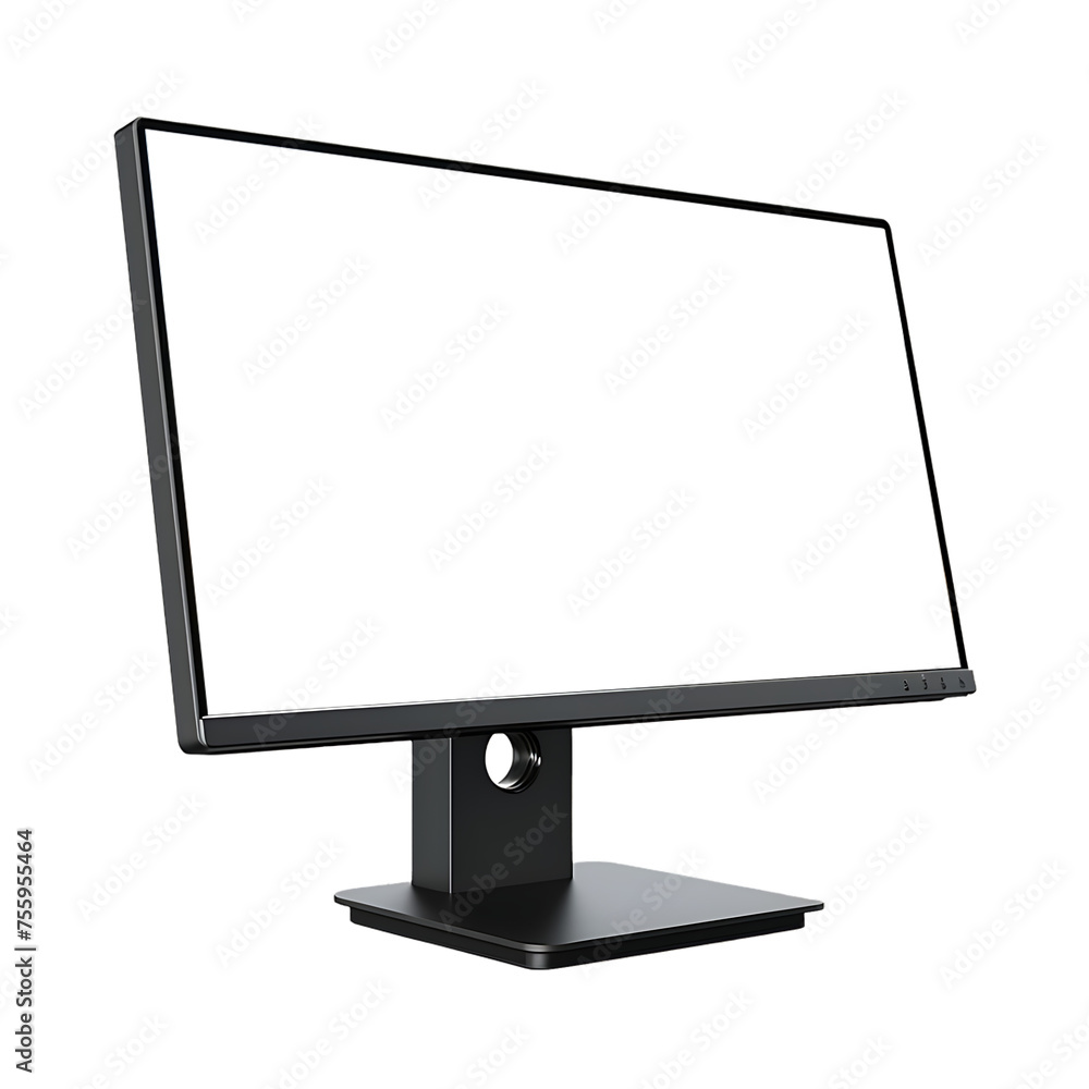 Poster png cutout isolated on a transparent backdrop - blank led computer screen mockups