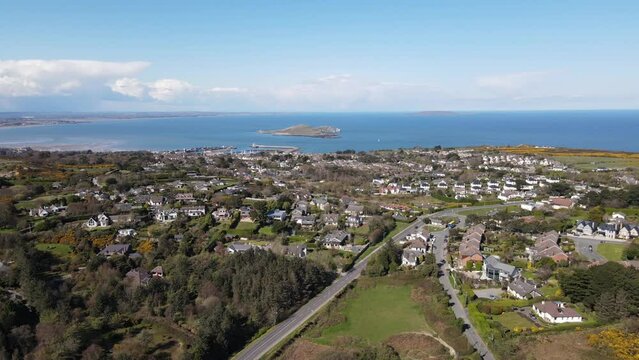 A view over Howth, Dublin. 