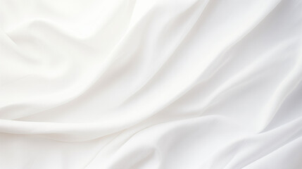 Obraz premium Soft White Fabric Background: Gentle Texture of Delicate Cloth, Providing a Clean and Elegant Backdrop. Perfect for Product Presentations, Fashion Concepts, or Creating a Subtle Yet Sophisticated