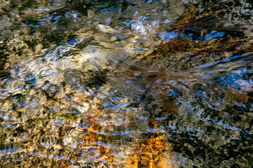 water flowing into the pool