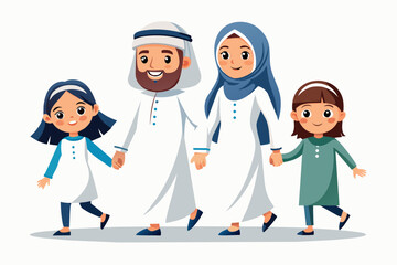 Group of people Muslim family