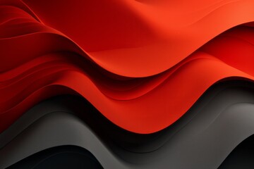 A fiery red and gray background with sharp contrasts