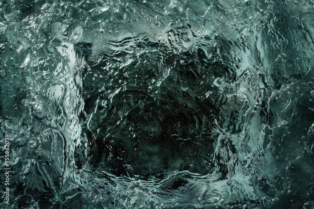Poster detailed view of water with square opening. ideal for design projects.