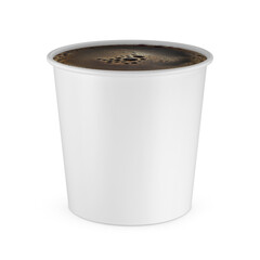 an image of a White Cup Coffee isolated on a white background