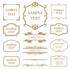 Vintage vector ornament. Floral elements for design of monograms, invitations, frames, menus, labels. Ornate borders and frames.