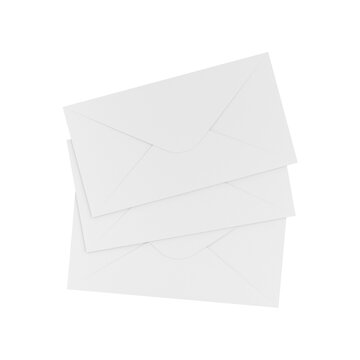 an image of a White Envelopes isolated on a white background