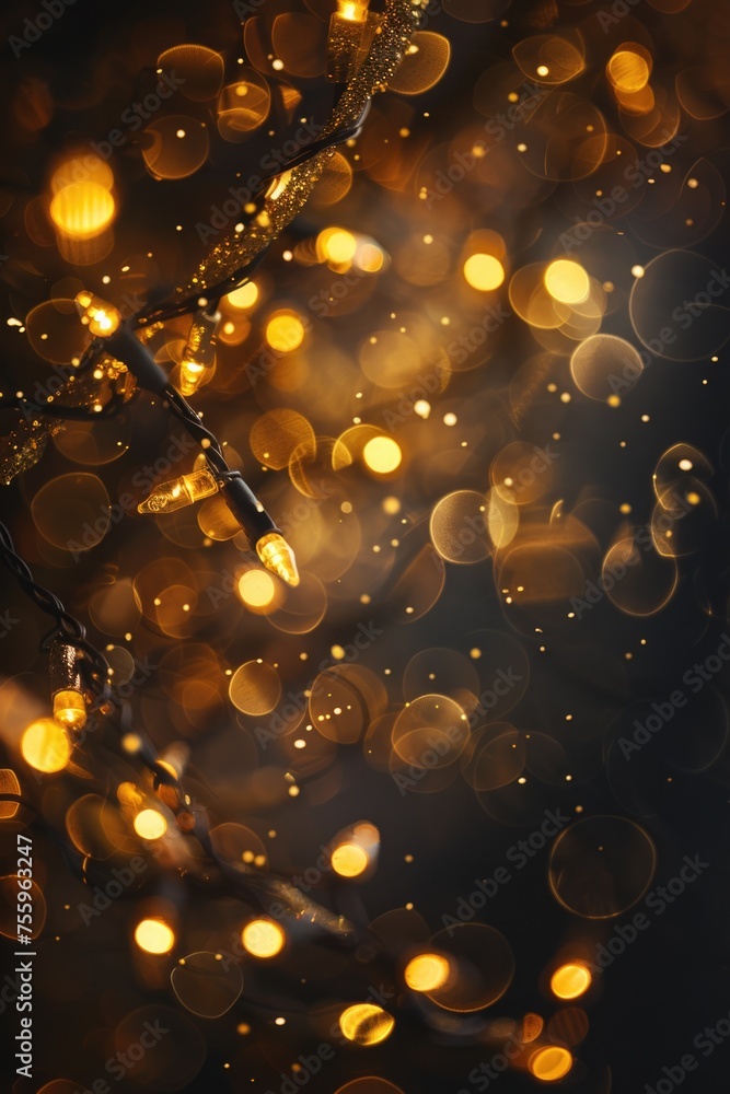 Poster Close up of a colorful bunch of lights, perfect for adding a festive touch to any project.