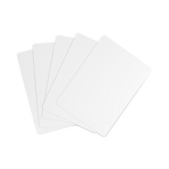 An image of a White Playing Cards isolated on a white background