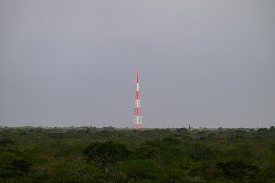 Telecommunications Tower in the middle of the jungle