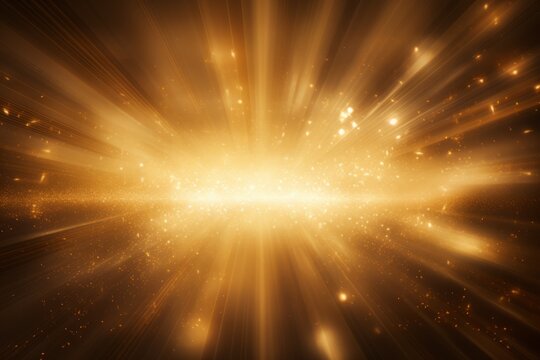 A gold background with radiant golden beams