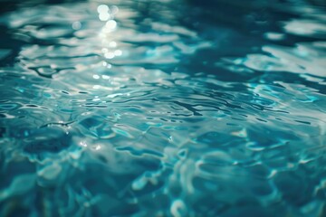 Clear close-up of water in a pool, perfect for backgrounds and designs.