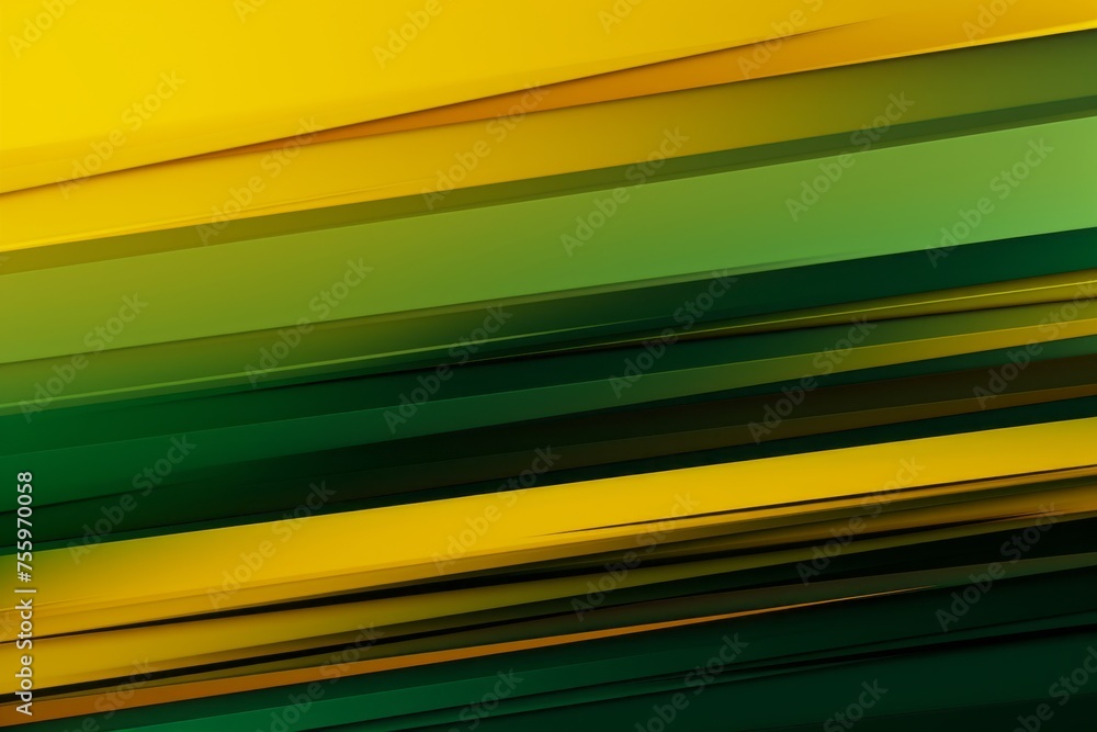 Poster a bold green and yellow background with sharp lines