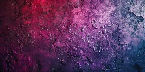 Detailed view of a vibrant purple and red wall. Suitable for backgrounds or textures.