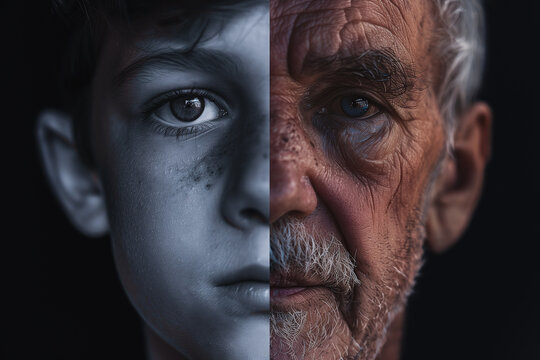 Youth and Age Composite Portrait