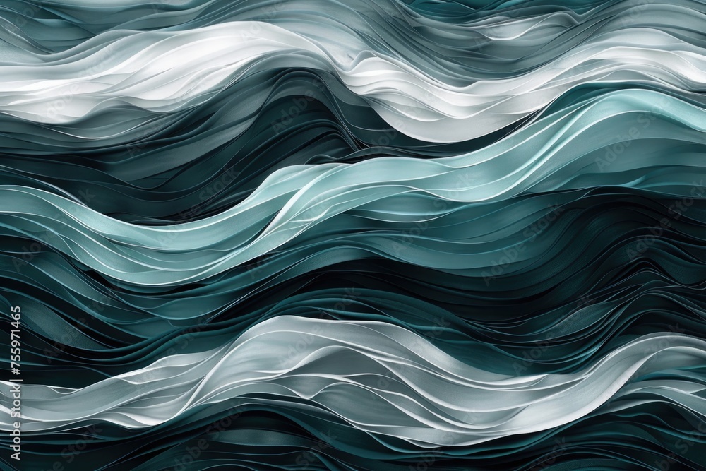Poster Close up of a wave pattern on a wall. Great for backgrounds.
