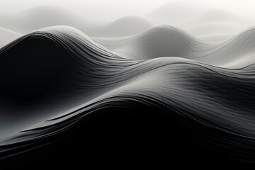 Abstract duotone waves for a fluid sensation
