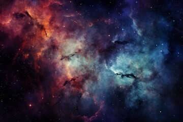 Fototapeta premium The intricate patterns of a cosmic nebula