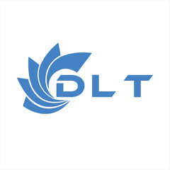 DLT letter design. DLT letter technology logo design on white background. DLT Monogram logo design for entrepreneur and business
