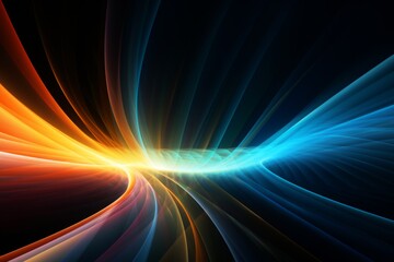 An abstract image of kinetic light patterns, creating a hypnotic effect