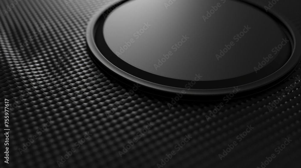 Poster close up of a button on a cell phone, suitable for technology concepts.