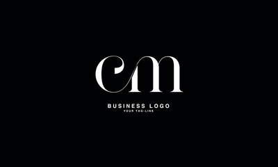CM, MC, C, M, Abstract Letters Logo Monogram
