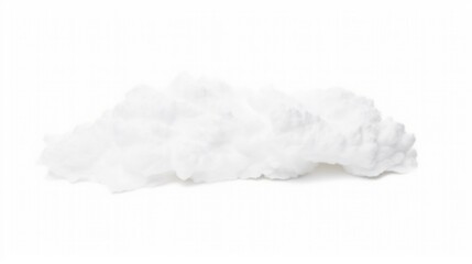 Ethereal White Cloud Isolated on a Pristine Background - obrazy, fototapety, plakaty