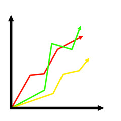 Line Chart Vector