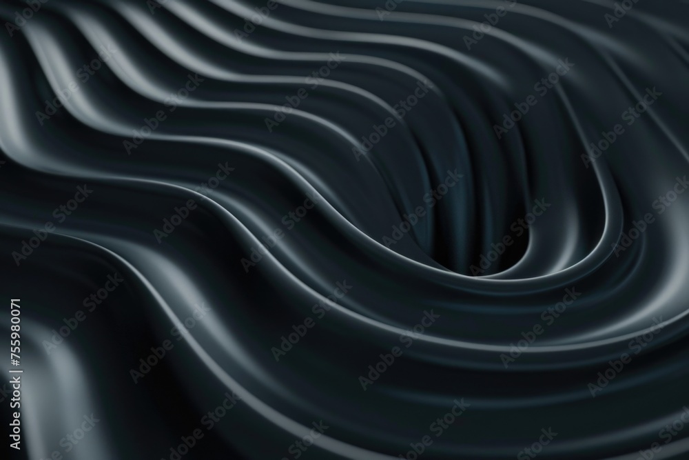 Poster abstract black background with wavy lines, suitable for various design projects.