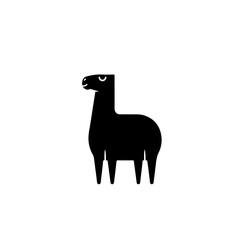 Fototapeta premium Cartoon llama