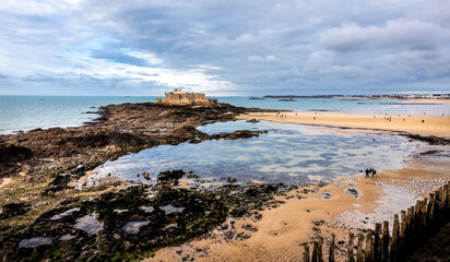 Fort National seen from Saint Malo Ramparts