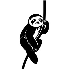 Fototapeta premium Sloth On A Rope