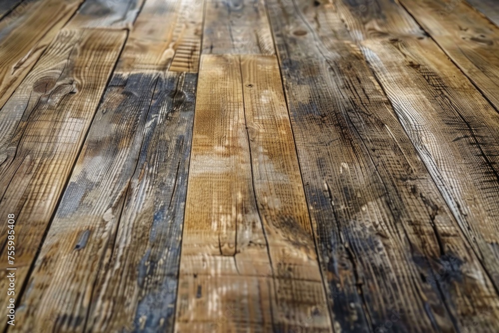 Poster close up of wooden floor with light, suitable for background use.