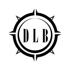 DLB letter design. DLB letter technology logo design on white background. DLB Monogram logo design for entrepreneur and business